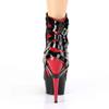 Pleaser - DELIGHT1012 Bottes de plateforme - Noir/Rouge Product image